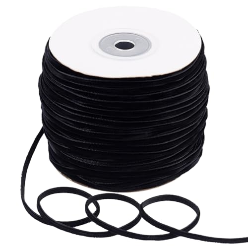 OLYCRAFT 100 Yard Einseitiges Samtband 3mm Breit Schwarzes Samtband 1mm Dick Dünnes Samtband Vintage Samtband Für Geschenkverpackungen DIY Basteln Hochzeit Party Dekorationen OLYCRAFT 100 Yard Einseitiges Samtband 3mm Breit Schwarzes Samtband 1mm Dick Dünnes Samtband Vintage Samtband Für Geschenkverpackungen DIY Basteln Hochzeit Party Dekorationen von OLYCRAFT