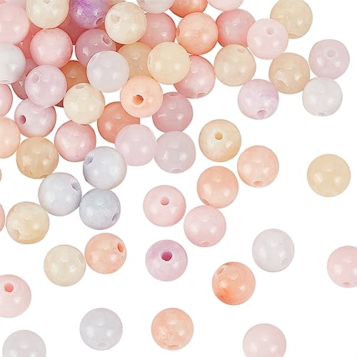 OLYCRAFT 102 Stück 8~8.5mm Natürliche Grüne Jade Perlen Bunte Grüne Jade Edelsteinperlen 1.2mm Loch Glatte Abstandsperlen Gefärbte Runde Perlen Für Armbänder Halsketten Schmuckherstellung OLYCRAFT 102 Stück 8~8.5mm Natürliche Grüne Jade Perlen Bunte Grüne Jade Edelsteinperlen 1.2mm Loch Glatte Abstandsperlen Gefärbte Runde Perlen Für Armbänder Halsketten Schmuckherstellung von OLYCRAFT