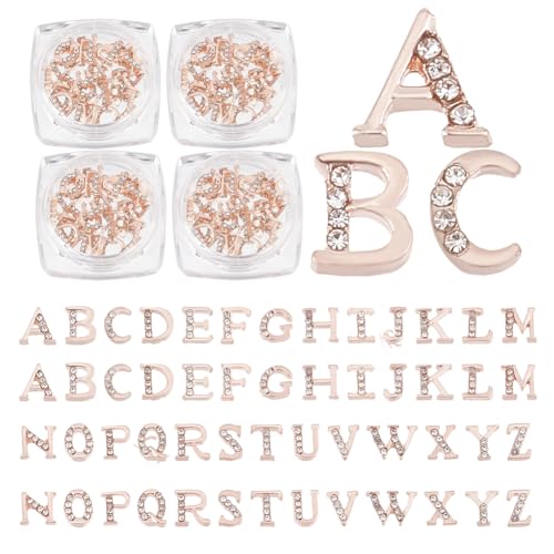 OLYCRAFT 104 Stück/4 Sets Roségold Strassbuchstaben 26 Buchstaben Anhänger Mit Strasssteinen A–Z Buchstaben Strass Harz Füller Roségold Alphabet Nagel Anhänger Für Nagelkunst Dekoration Harz OLYCRAFT 104 Stück/4 Sets Roségold Strassbuchstaben 26 Buchstaben Anhänger Mit Strasssteinen A–Z Buchstaben Strass Harz Füller Roségold Alphabet Nagel Anhänger Für Nagelkunst Dekoration Harz von OLYCRAFT
