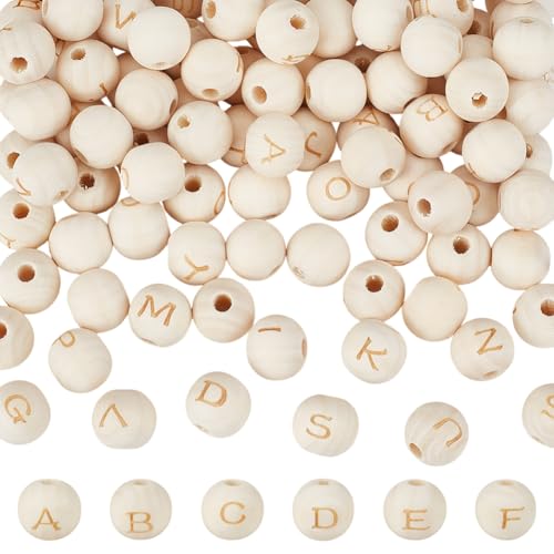 OLYCRAFT 104 Stück Runde Holzperlen Mit Alphabet 13mm Runde Buchstaben Natürliche Holzperlen 4mm Loch 26 Buchstabenperlen Lose Holzperlen Für Schmuckherstellung Und Heimwerkerarbeiten 4 Sets OLYCRAFT 104 Stück Runde Holzperlen Mit Alphabet 13mm Runde Buchstaben Natürliche Holzperlen 4mm Loch 26 Buchstabenperlen Lose Holzperlen Für Schmuckherstellung Und Heimwerkerarbeiten 4 Sets von OLYCRAFT