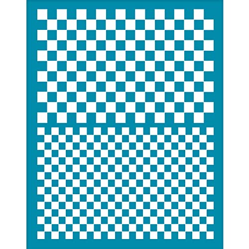 OLYCRAFT 10x12.7 cm Ton Schablonen Tartan Muster Siebdruck Für Polymer Ton Kleine Schachbrett Siebdruck Schablonen Netz Transfer Schablonen Einfaches Thema Netz Schablone Für Schmuckherstellung von OLYCRAFT