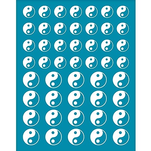 OLYCRAFT 10x12.7cm Ton Schablonen Yin Yang Muster Siebdruck Für Polymer Siebdruck Schablonen Netz Transfer Schablonen Orientalisches Thema Netz Schablonen Für Polymer Ton Schmuckherstellung von OLYCRAFT