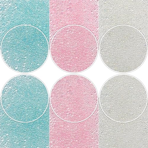 OLYCRAFT 120g Harz Blasen Perlen UV Harz Bubble Beads Kein Loch Harz Einschluss Füllstoffe 3D Nägel Kunst Dekoration Wassertropfen Bubble Beads Für Resin Crafting Und Nail Arts Design - 0.4~3mm von OLYCRAFT