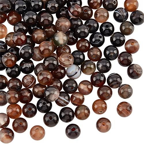 OLYCRAFT 126 Stück 6mm Natürliche Achatperlen Schwarz Gestreifter Achat Perlenstränge Gebänderter Achat Edelstein Runde Lose Perlen Für Armbänder Halsketten Schmuckherstellung - Loch 1mm OLYCRAFT 126 Stück 6mm Natürliche Achatperlen Schwarz Gestreifter Achat Perlenstränge Gebänderter Achat Edelstein Runde Lose Perlen Für Armbänder Halsketten Schmuckherstellung - Loch 1mm von OLYCRAFT