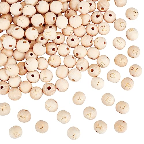 OLYCRAFT 130 Stück 14 mm Runde Alphabet Holzperlen 4 mm Loch Natürliches Alphabet Holzperlen Unlackierte Runde Perlen Mit Lasergravierten Buchstaben A~Z Für Schmuckherstellung Und Bastelarbeiten OLYCRAFT 130 Stück 14 mm Runde Alphabet Holzperlen 4 mm Loch Natürliches Alphabet Holzperlen Unlackierte Runde Perlen Mit Lasergravierten Buchstaben A~Z Für Schmuckherstellung Und Bastelarbeiten von OLYCRAFT
