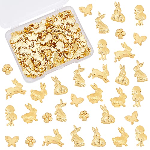 OLYCRAFT 130pcs Thema Ostern Harzfüller Charms Legierung Harzfüllung Zubehör Kaninchenlegierung Cabochons Epoxidharzzubehör Für Harzschmuckherstellung Und DIY Handwerk - Gold OLYCRAFT 130pcs Thema Ostern Harzfüller Charms Legierung Harzfüllung Zubehör Kaninchenlegierung Cabochons Epoxidharzzubehör Für Harzschmuckherstellung Und DIY Handwerk - Gold von OLYCRAFT