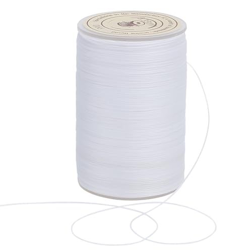 OLYCRAFT 160m Weiße Gewachste Polyesterschnur 0.3~0.4mm Gedreht Gewachstes Nähgarn Polyesterschnur Kordel Wachsschnur Mit Spule Für Die Herstellung von Armbändern Halsketten Und Schmuck OLYCRAFT 160m Weiße Gewachste Polyesterschnur 0.3~0.4mm Gedreht Gewachstes Nähgarn Polyesterschnur Kordel Wachsschnur Mit Spule Für Die Herstellung von Armbändern Halsketten Und Schmuck von OLYCRAFT