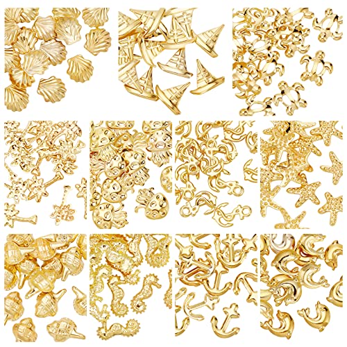 OLYCRAFT 176 Stück Ozean Thema Harzfüller Sommer Harz Epoxidharz Füllers Legierung Epoxidharz liefert UV-Harz Füllung Zubehör Gold für Harz Schmuck Machen Nagelkunst Dekorationen- 11 Formen OLYCRAFT 176 Stück Ozean Thema Harzfüller Sommer Harz Epoxidharz Füllers Legierung Epoxidharz liefert UV-Harz Füllung Zubehör Gold für Harz Schmuck Machen Nagelkunst Dekorationen- 11 Formen von OLYCRAFT