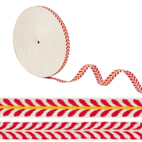 OLYCRAFT 18.3 m Jacquard-Bandbesatz 13 mm Breit Blattmuster Jacquard-Polyester-Bänder Rotes Blatt-Jacquard Gewebter Stickerei-Besatz Für Heimwerker Nähen Basteln Handgefertigte Kleidung Dekoration OLYCRAFT 18.3 m Jacquard-Bandbesatz 13 mm Breit Blattmuster Jacquard-Polyester-Bänder Rotes Blatt-Jacquard Gewebter Stickerei-Besatz Für Heimwerker Nähen Basteln Handgefertigte Kleidung Dekoration von OLYCRAFT