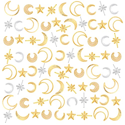 OLYCRAFT 1800pcs Star Moon Harzfüller Kosmos Thema Messing Harz Charms Cabochons Hohler Mond Epoxidharz Zubehör Legierung Epoxidharz Zubehör Nagelkunst Dekoration - Golden & Splitter OLYCRAFT 1800pcs Star Moon Harzfüller Kosmos Thema Messing Harz Charms Cabochons Hohler Mond Epoxidharz Zubehör Legierung Epoxidharz Zubehör Nagelkunst Dekoration - Golden & Splitter von OLYCRAFT