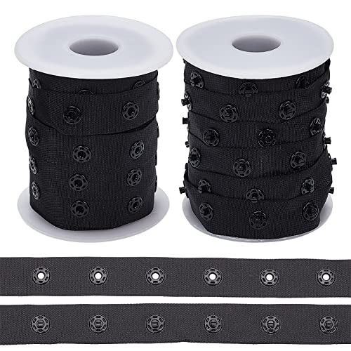 OLYCRAFT 2 Rollen 10 Yards/Rolle Schwarzes Druckknopfband Polyester Druckknopf Trim Nähen Druckknopfband Druckknöpfe Für DIY Kleidung Nähzubehör OLYCRAFT 2 Rollen 10 Yards/Rolle Schwarzes Druckknopfband Polyester Druckknopf Trim Nähen Druckknopfband Druckknöpfe Für DIY Kleidung Nähzubehör von OLYCRAFT