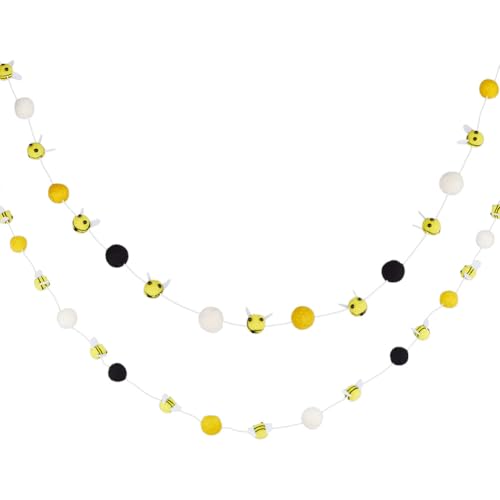 OLYCRAFT 2 Stück 2.3 m Hummel Girlande Hummel Filzbanner Zum Aufhängen Banner Filzkugeln Bienen Party Geburtstag Banner Dekorationen Bienen Pom Girlande Für Party Wanddekoration Zum Aufhängen OLYCRAFT 2 Stück 2.3 m Hummel Girlande Hummel Filzbanner Zum Aufhängen Banner Filzkugeln Bienen Party Geburtstag Banner Dekorationen Bienen Pom Girlande Für Party Wanddekoration Zum Aufhängen von OLYCRAFT