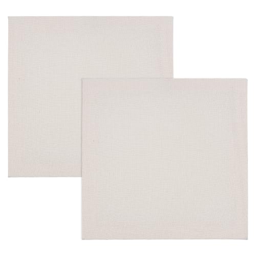 OLYCRAFT 2 Stück Punch Needle Rahmen 25x25x1.8cm Rug Hooking Rahmen Holzrahmen Bedeckt Mit Baumwolltuch Punch Fabric Rahmen Tufting Rahmen Wollrahmen Für DIY Craft Dekoration von OLYCRAFT