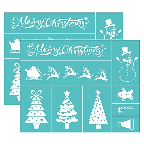 OLYCRAFT 2 Stück Selbstklebende Siebdruck-Schablone Elch Weihnachtsbaum Waschbar Netz-Transfer-Druckschablone Zum Malen Auf Holz Stoff T-Shirt Mauer Und Heimtextilien -28x22cm OLYCRAFT 2 Stück Selbstklebende Siebdruck-Schablone Elch Weihnachtsbaum Waschbar Netz-Transfer-Druckschablone Zum Malen Auf Holz Stoff T-Shirt Mauer Und Heimtextilien -28x22cm von OLYCRAFT