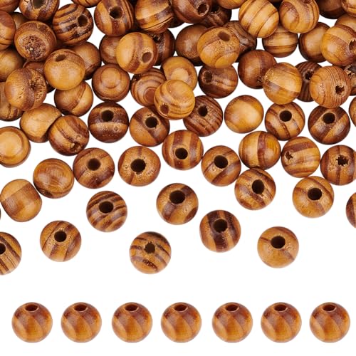 OLYCRAFT 200 Stück 10mm Natürliche Holzperlen Rund Lose Abstandshalter Braune Makramee Perlen Aus Holz 3mm Loch Unbehandeltes Holz Bemalte Perlen Für Armbänder Schmuckherstellung Haare OLYCRAFT 200 Stück 10mm Natürliche Holzperlen Rund Lose Abstandshalter Braune Makramee Perlen Aus Holz 3mm Loch Unbehandeltes Holz Bemalte Perlen Für Armbänder Schmuckherstellung Haare von OLYCRAFT