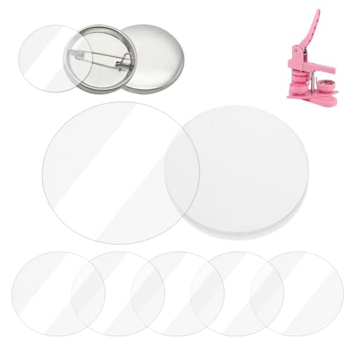 OLYCRAFT 200 Stück 35mm Knopffolie Für 25mm Knopfmacher Kunststofffolienmaschine Transparente Knöpfe Schutzfolien Klare Abzeichen Schutzfolien Für Runde Knöpfe Maker Abzeichen DIY Bastelbedarf OLYCRAFT 200 Stück 35mm Knopffolie Für 25mm Knopfmacher Kunststofffolienmaschine Transparente Knöpfe Schutzfolien Klare Abzeichen Schutzfolien Für Runde Knöpfe Maker Abzeichen DIY Bastelbedarf von OLYCRAFT