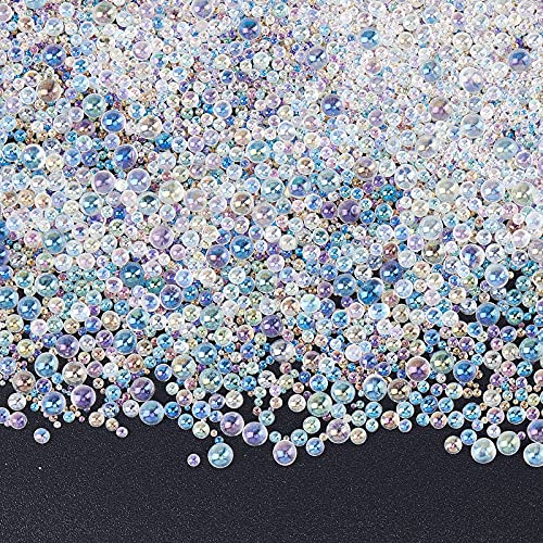 OLYCRAFT 210g 0.6~3mm Harzblasen Perlen Mikrokaviarperlen Schillernde Wassertropfen Blasenperlen Winzige Glasperlen Für Die Harzherstellung Und Nagelkunst von OLYCRAFT