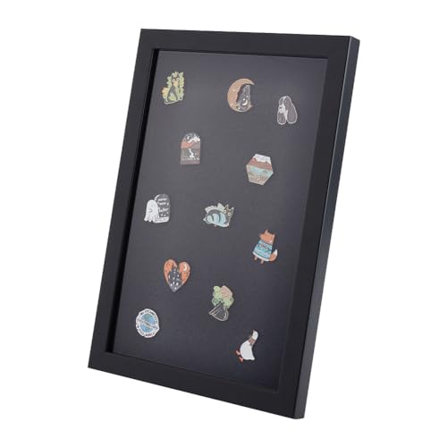 OLYCRAFT 22.8x32.9 cm Anstecknadel-Vitrine Medaillen-Vitrine Holz-Bilderrahmen Schrank Broschensammlung Vitrine Militärmedaillen-Vitrine Für Anstecknadeln Sammelanstecknadeln Und Medaillen - Schwarz OLYCRAFT 22.8x32.9 cm Anstecknadel-Vitrine Medaillen-Vitrine Holz-Bilderrahmen Schrank Broschensammlung Vitrine Militärmedaillen-Vitrine Für Anstecknadeln Sammelanstecknadeln Und Medaillen - Schwarz von OLYCRAFT