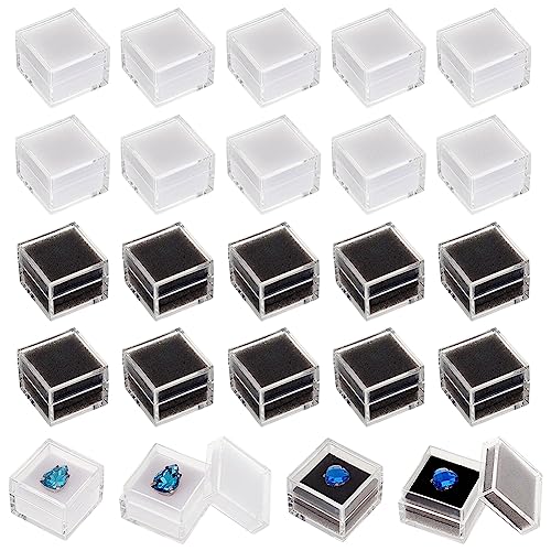OLYCRAFT 24 Stück 2 Farben Quadratisch Kunststoff Für Lose Edelsteine Schmuckschatulle Kleine Schmuckaufbewahrung Mit Schwamm Box Für Lose Diamanten Zur Schmuckpräsentation - 2.9x2.9x2.3 cm OLYCRAFT 24 Stück 2 Farben Quadratisch Kunststoff Für Lose Edelsteine Schmuckschatulle Kleine Schmuckaufbewahrung Mit Schwamm Box Für Lose Diamanten Zur Schmuckpräsentation - 2.9x2.9x2.3 cm von OLYCRAFT