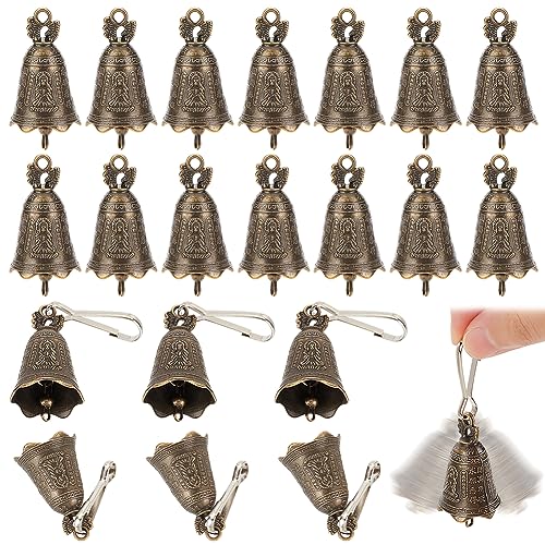 OLYCRAFT 24 Stück Vintage Glocken Zum Basteln Mit 24 Stück Eisen Schlüsselanhängerverschluss Kleine Bronzene Buddhistische Glocken Legierungsglocken Für Windspiele Weihnachten Hochzeit OLYCRAFT 24 Stück Vintage Glocken Zum Basteln Mit 24 Stück Eisen Schlüsselanhängerverschluss Kleine Bronzene Buddhistische Glocken Legierungsglocken Für Windspiele Weihnachten Hochzeit von OLYCRAFT