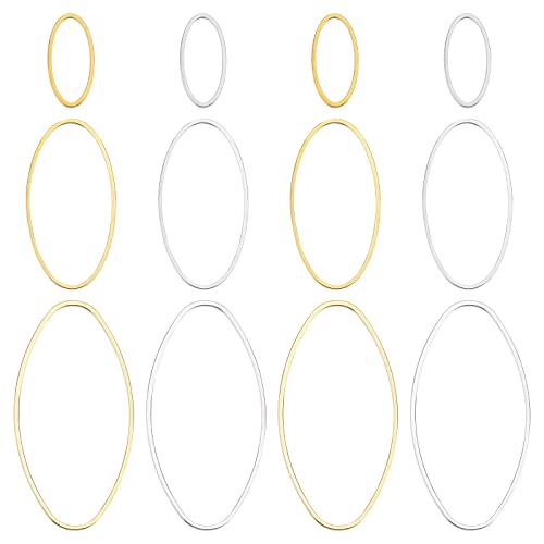 OLYCRAFT 240pcs Offene Lünette Anhänger Charm Hohlrahmen Anhänger Rohlinge Oval Ohrring Charms Ovale Offene Lünette Für Ohrringe Machen DIY Schmuck UV Harz Handwerk - Vergoldet & Versilbert OLYCRAFT 240pcs Offene Lünette Anhänger Charm Hohlrahmen Anhänger Rohlinge Oval Ohrring Charms Ovale Offene Lünette Für Ohrringe Machen DIY Schmuck UV Harz Handwerk - Vergoldet & Versilbert von OLYCRAFT