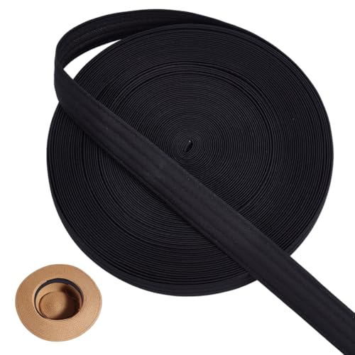 OLYCRAFT 25 m Golf Schweißfutter Für Mützen Futter Für Mützen Mit Vier Einkerbungen 3cm Breit Schwarz Schweißpolster Für Größenreduzierer Futter Für Nähen Schweißzubehör Herren Und Damen von OLYCRAFT