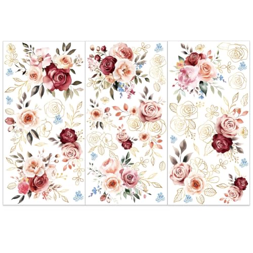 OLYCRAFT 3 Stück/Set Aquarellrosen Zum Aufreiben Für Möbel Und Kunsthandwerk 15x30cm Große Rosen Möbelaufkleber Transferaufkleber Mit Blumenmotiv Zum Aufreiben Für Holzmöbel Heimdekoration OLYCRAFT 3 Stück/Set Aquarellrosen Zum Aufreiben Für Möbel Und Kunsthandwerk 15x30cm Große Rosen Möbelaufkleber Transferaufkleber Mit Blumenmotiv Zum Aufreiben Für Holzmöbel Heimdekoration von OLYCRAFT