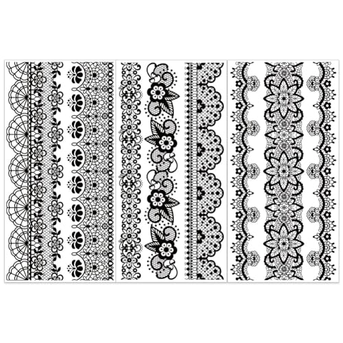 OLYCRAFT 3 Stück/Set Spitzen Transferfolien Zum Aufreiben Für Möbel Und Kunsthandwerk 15x30cm Schwarze Spitzen Dekor Transferaufkleber Blumen Transferfolien Für Holzmöbel Scrapbooking OLYCRAFT 3 Stück/Set Spitzen Transferfolien Zum Aufreiben Für Möbel Und Kunsthandwerk 15x30cm Schwarze Spitzen Dekor Transferaufkleber Blumen Transferfolien Für Holzmöbel Scrapbooking von OLYCRAFT