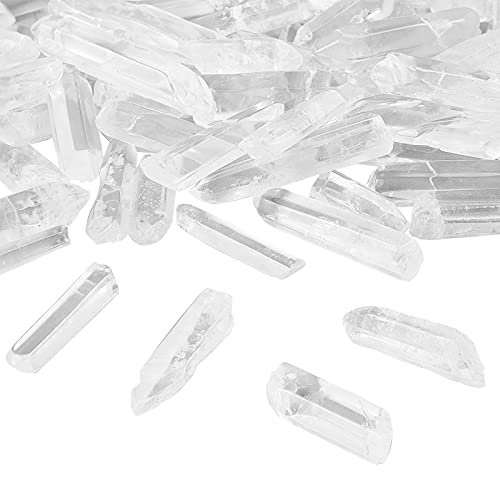 OLYCRAFT 35 Stück Quarzkristallperlen Natürliche Quarzkristalle Bulk Natural Polished Tumbled Klarquarz Kristallpunkte Scherben Natursteinperlen Für Schmuckherstellung Quarzkristallstäbchen Spikes OLYCRAFT 35 Stück Quarzkristallperlen Natürliche Quarzkristalle Bulk Natural Polished Tumbled Klarquarz Kristallpunkte Scherben Natursteinperlen Für Schmuckherstellung Quarzkristallstäbchen Spikes von OLYCRAFT