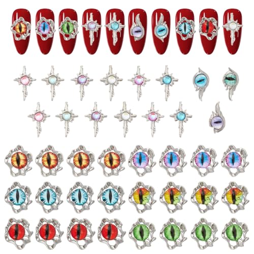 OLYCRAFT 39 Stück 15 Stile Teufelsaugen Nagel Charms Kreuz 3D Nagelkunst Nieten Teufelsaugen Thema Nagelkunst Strass Legierung Nagelkunst Strass Dekoration Für Heimwerker Basteln Maniküre OLYCRAFT 39 Stück 15 Stile Teufelsaugen Nagel Charms Kreuz 3D Nagelkunst Nieten Teufelsaugen Thema Nagelkunst Strass Legierung Nagelkunst Strass Dekoration Für Heimwerker Basteln Maniküre von OLYCRAFT