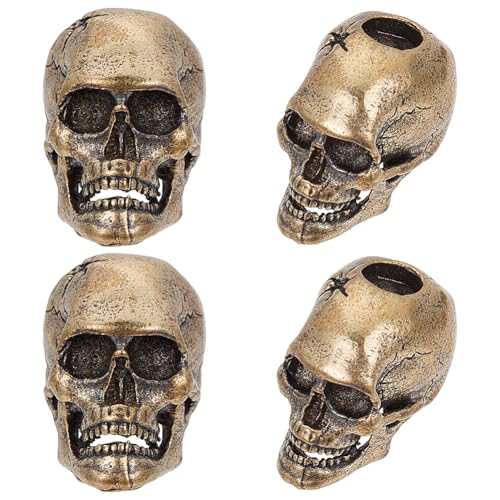 OLYCRAFT 4 Stück Totenkopf Perlen Messing Europäische Perlen Perlen Mit Großem Loch 6mm Loch Perlen Antike Bronze Skelett Perlen DIY Schmuck Charms Zubehör Für Die Schmuckherstellung von Armbändern OLYCRAFT 4 Stück Totenkopf Perlen Messing Europäische Perlen Perlen Mit Großem Loch 6mm Loch Perlen Antike Bronze Skelett Perlen DIY Schmuck Charms Zubehör Für Die Schmuckherstellung von Armbändern von OLYCRAFT