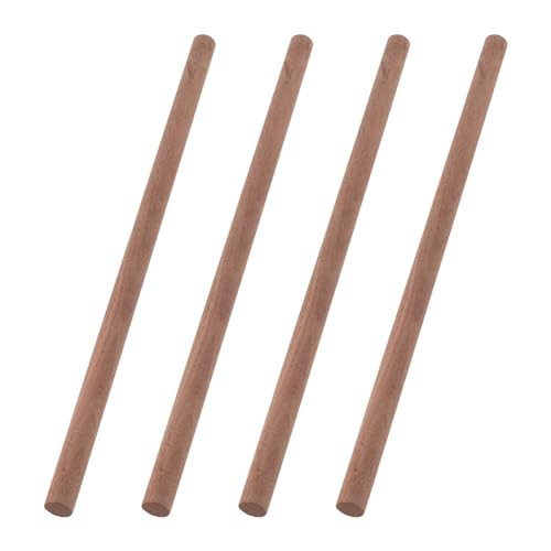 OLYCRAFT 4 Stück Walnuss Dübelstäbe 18mm Durchmesser Holzstäbe 400mm Lang Unlackierte Runde Stäbe Holzschnitzblöcke Runde Holzstäbe Für Den Bau von Modellen DIY Bastelbedarf von OLYCRAFT