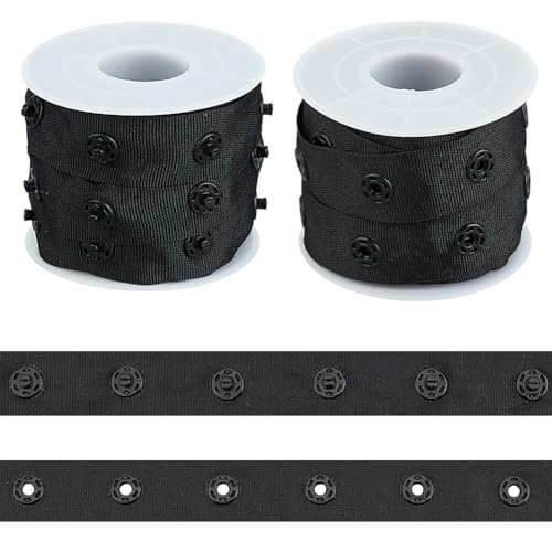 OLYCRAFT 4.6 m Druckknopfband Zum Nähen Schwarzes Druckknopfband 18mm Breit Polyester Druckknöpfe Befestigungsbänder Für Tanzkleider Dessous DIY Nähprojekte Kleidungszubehör OLYCRAFT 4.6 m Druckknopfband Zum Nähen Schwarzes Druckknopfband 18mm Breit Polyester Druckknöpfe Befestigungsbänder Für Tanzkleider Dessous DIY Nähprojekte Kleidungszubehör von OLYCRAFT