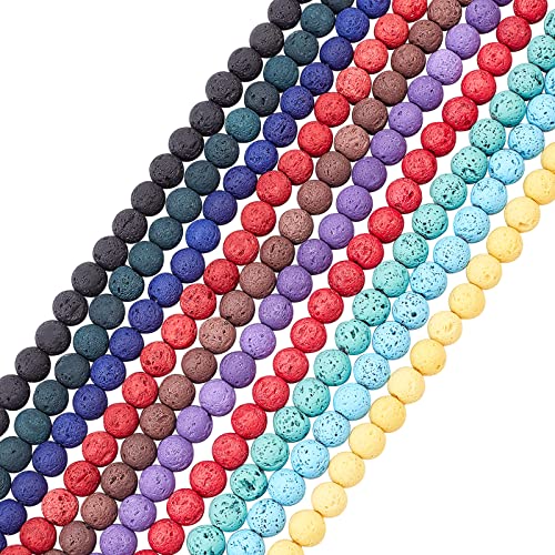 OLYCRAFT 470 Stück 8mm Natürliche Schwarz Lava Perlen Vulkangesteinperlen Gefärbt Chakra Perlen Energieheilende Lava-Perlen, Runde Edelstein Perlen Für DIY Armband Halsketten Schmuckherstellung OLYCRAFT 470 Stück 8mm Natürliche Schwarz Lava Perlen Vulkangesteinperlen Gefärbt Chakra Perlen Energieheilende Lava-Perlen, Runde Edelstein Perlen Für DIY Armband Halsketten Schmuckherstellung von OLYCRAFT
