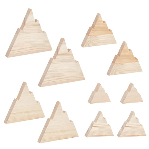OLYCRAFT 10er Set 5 Größen unfertige hölzerne Berg-Tabletts 18mm dick für Haus, Küche, Regal, Kaffee Bar Dekor OLYCRAFT 10er Set 5 Größen unfertige hölzerne Berg-Tabletts 18mm dick für Haus, Küche, Regal, Kaffee Bar Dekor von OLYCRAFT