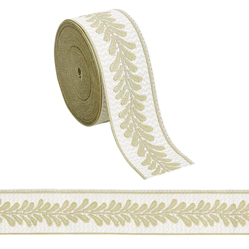 OLYCRAFT 5 m Jacquardbandbesatz Mit Blattmuster Jacquard 30mm Breite Polyesterbänder Grünes Blatt Jacquard Gewebte Stickbesatz Für Heimwerker Näharbeiten Basteln Handgefertigte Kleidungsdekoration OLYCRAFT 5 m Jacquardbandbesatz Mit Blattmuster Jacquard 30mm Breite Polyesterbänder Grünes Blatt Jacquard Gewebte Stickbesatz Für Heimwerker Näharbeiten Basteln Handgefertigte Kleidungsdekoration von OLYCRAFT