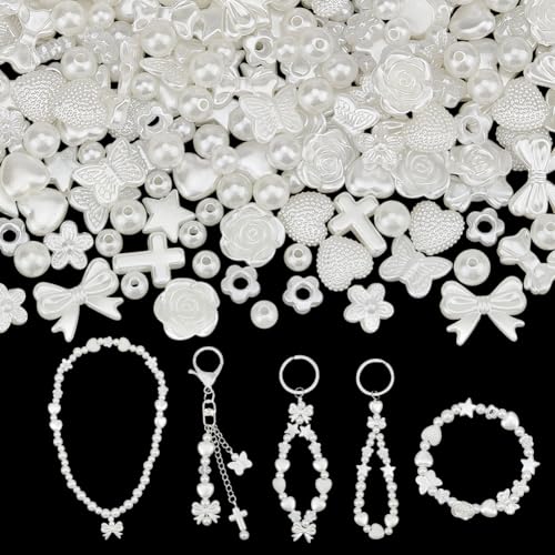 OLYCRAFT 500 Stück Mix ABS Imitationsperlen 14 Stile Stern Schleife Schmetterling Kunststoff Abstandsperle Mit 1.4mm ~ 2mm Löchern Weiß Sortierte Ästhetische Acrylperlen Zur Schmuckherstellung OLYCRAFT 500 Stück Mix ABS Imitationsperlen 14 Stile Stern Schleife Schmetterling Kunststoff Abstandsperle Mit 1.4mm ~ 2mm Löchern Weiß Sortierte Ästhetische Acrylperlen Zur Schmuckherstellung von OLYCRAFT