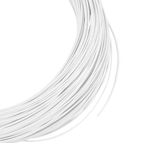 OLYCRAFT 50m Weißer Millinery Draht 1mm Durchmesser Weißer Blumendraht Runder Weicher Millinery Draht PVC Überzogener Millinery Draht Für DIY Nähzubehör Krempenherstellungszubehör OLYCRAFT 50m Weißer Millinery Draht 1mm Durchmesser Weißer Blumendraht Runder Weicher Millinery Draht PVC Überzogener Millinery Draht Für DIY Nähzubehör Krempenherstellungszubehör von OLYCRAFT