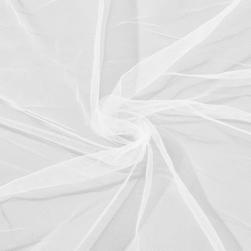 OLYCRAFT 5x1.6 m Weißer Tüllstoff Chiffon Durchsichtiger Kreppstoff Weißer Stoff Tüllrolle Chinlon-Tüll Durchsichtiger Voile-Stoff von Geschenken DIY-Näharbeiten Basteln Hochzeitsfeier-Dekorationen OLYCRAFT 5x1.6 m Weißer Tüllstoff Chiffon Durchsichtiger Kreppstoff Weißer Stoff Tüllrolle Chinlon-Tüll Durchsichtiger Voile-Stoff von Geschenken DIY-Näharbeiten Basteln Hochzeitsfeier-Dekorationen von OLYCRAFT