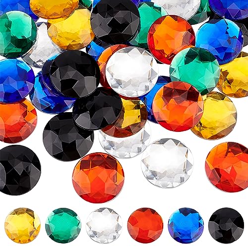 OLYCRAFT 60 Stück Acryl Strasssteine Mit Flacher Rückseite 3cm Runde Strass Cabochons Acryl Glitzer Edelsteine Cosplay Edelsteine Juwelen Für Kostümschmuck Cosplay Verzierungen - 6 Farben OLYCRAFT 60 Stück Acryl Strasssteine Mit Flacher Rückseite 3cm Runde Strass Cabochons Acryl Glitzer Edelsteine Cosplay Edelsteine Juwelen Für Kostümschmuck Cosplay Verzierungen - 6 Farben von OLYCRAFT