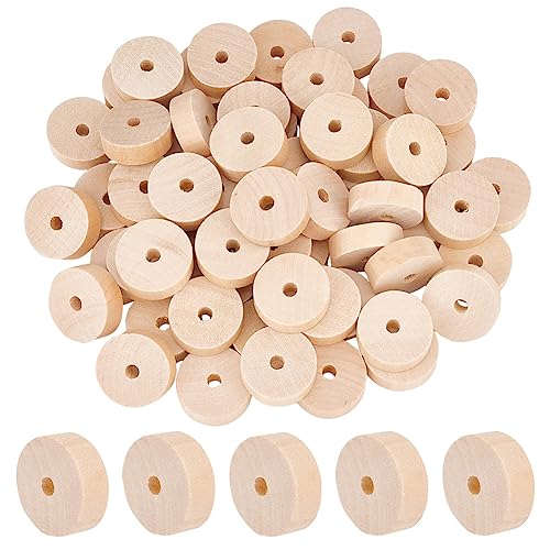 OLYCRAFT 60pcs Unfinished Wood Wheels 30mm Diameter Blank Wood Slices 6.5~7mm Hole Round Wheel Wooden Pieces Unfinished Blank Slices Natural Wood Cutouts for DIY Project Painting Decoration Craft OLYCRAFT 60pcs Unfinished Wood Wheels 30mm Diameter Blank Wood Slices 6.5~7mm Hole Round Wheel Wooden Pieces Unfinished Blank Slices Natural Wood Cutouts for DIY Project Painting Decoration Craft von OLYCRAFT