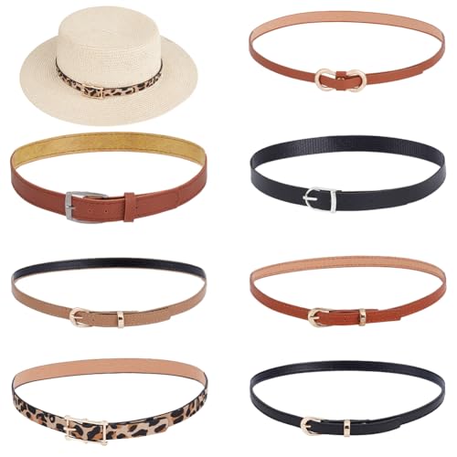 OLYCRAFT 7 Stück Verstellbare Hutbänder Modische Cowboyhutbänder Dehnbares Stirnband Aus Kunstleder Mit Schnalle Aus Legierung Für Damen Und Herren Cowboy Panama Westernkostüm Kopfbedeckungszubehör OLYCRAFT 7 Stück Verstellbare Hutbänder Modische Cowboyhutbänder Dehnbares Stirnband Aus Kunstleder Mit Schnalle Aus Legierung Für Damen Und Herren Cowboy Panama Westernkostüm Kopfbedeckungszubehör von OLYCRAFT
