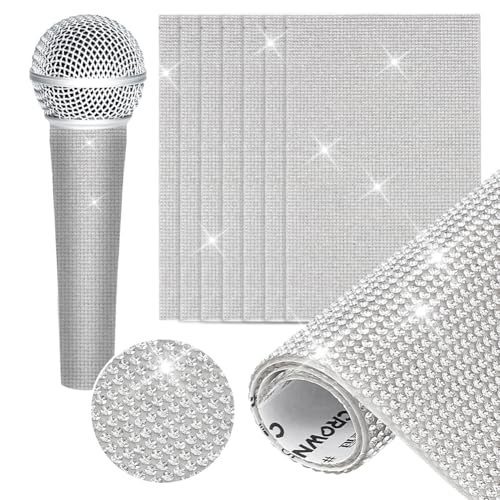 OLYCRAFT 8 Blatt Aufkleber Für Mikrofongriffabdeckung 200x120x1.5mm Mikrofonhülle Glitzernde Glitzer Strass Abdeckung Selbstklebende Bling Strass Blätter Für Mikrofon Cosplay Dekoration OLYCRAFT 8 Blatt Aufkleber Für Mikrofongriffabdeckung 200x120x1.5mm Mikrofonhülle Glitzernde Glitzer Strass Abdeckung Selbstklebende Bling Strass Blätter Für Mikrofon Cosplay Dekoration von OLYCRAFT