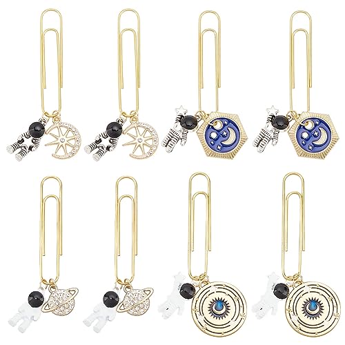 OLYCRAFT 8 Stück 4 Stil Astronaut Papierklammern Eisen Lesezeichen Klammern Metall Planer Büroklammer lange Ornament Papierklammer für Papier Dokument Hinweis Sortieren und Organisieren - 6.5~7.5cm OLYCRAFT 8 Stück 4 Stil Astronaut Papierklammern Eisen Lesezeichen Klammern Metall Planer Büroklammer lange Ornament Papierklammer für Papier Dokument Hinweis Sortieren und Organisieren - 6.5~7.5cm von OLYCRAFT