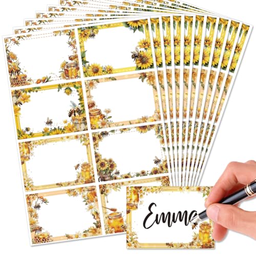 OLYCRAFT 80 Stück/10 Blätter Bienen-Namensschild-Aufkleber 85x60 mm Selbstklebende Namensschilder Blanko Beschreibbares Namensschild Für Die Dekoration Des Klassenzimmers Büros Pinnwand OLYCRAFT 80 Stück/10 Blätter Bienen-Namensschild-Aufkleber 85x60 mm Selbstklebende Namensschilder Blanko Beschreibbares Namensschild Für Die Dekoration Des Klassenzimmers Büros Pinnwand von OLYCRAFT