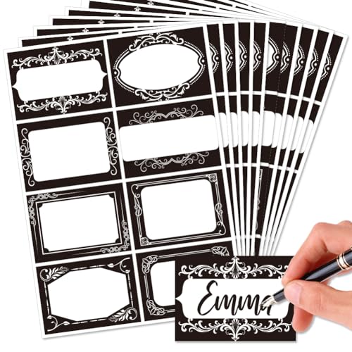 OLYCRAFT 80 Stück/10 Blätter Schwarze Und Weiße Namensschild-Aufkleber 85x60mm Selbstklebende Namensschilder Blanko Namensetiketten Für Die Dekoration Des Bulletin Boards Im Klassenzimmer Oder Büro OLYCRAFT 80 Stück/10 Blätter Schwarze Und Weiße Namensschild-Aufkleber 85x60mm Selbstklebende Namensschilder Blanko Namensetiketten Für Die Dekoration Des Bulletin Boards Im Klassenzimmer Oder Büro von OLYCRAFT