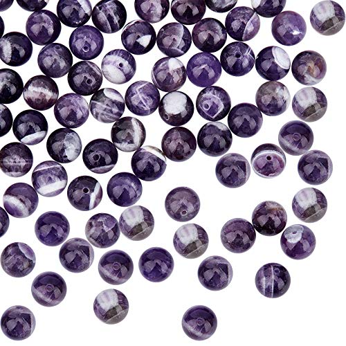 OLYCRAFT 88~98 Stück 8mm Natürliche Amethyst Perlen Natürliche Amethyst Edelstein Perlen Runde Lose Steinperlen Edelsteinperlen Mit 1.2mm Loch Für DIY Armbänder Halsketten Schmuckherstellung OLYCRAFT 88~98 Stück 8mm Natürliche Amethyst Perlen Natürliche Amethyst Edelstein Perlen Runde Lose Steinperlen Edelsteinperlen Mit 1.2mm Loch Für DIY Armbänder Halsketten Schmuckherstellung von OLYCRAFT
