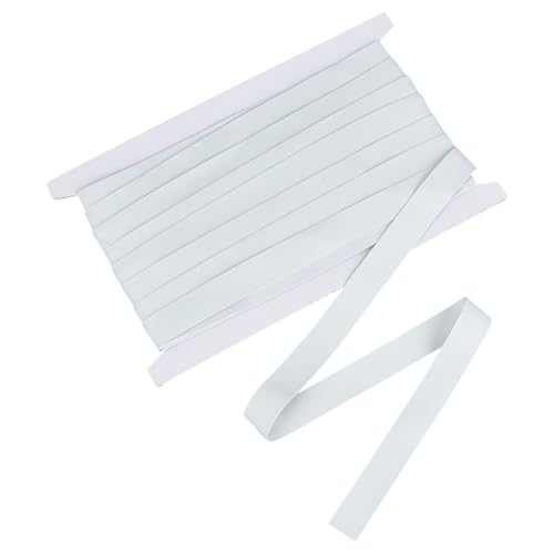 OLYCRAFT 9,1 m Gummigummi zum Nähen, 1,6 cm (5/8 Zoll), weiße Strickgummis, hohe elastische Kordel, flaches Band, elastische Kordel, Seil, schwere Stretch-Spule, Stricken für Kleidung, Taillenbänder von OLYCRAFT