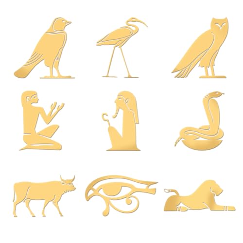 OLYCRAFT 9 Stück 4x4 cm Goldene Metall-Aufkleber Ägyptische Schriftaufkleber Selbstklebende Sphinx-Adler-Energieaufkleber Goldene Epoxid-Aufkleber Für DIY-Sammelalben Epoxidharz-Dekoration OLYCRAFT 9 Stück 4x4 cm Goldene Metall-Aufkleber Ägyptische Schriftaufkleber Selbstklebende Sphinx-Adler-Energieaufkleber Goldene Epoxid-Aufkleber Für DIY-Sammelalben Epoxidharz-Dekoration von OLYCRAFT