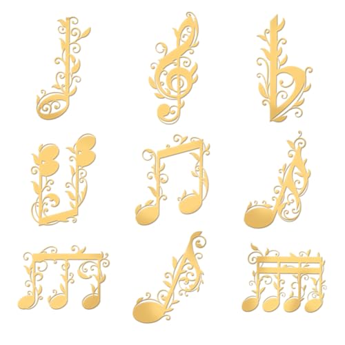 OLYCRAFT 9 Stück 4x4 cm Goldene Metall-Aufkleber Musiknoten-Aufkleber Selbstklebende Retro-Muster Energieaufkleber Goldene Epoxid-Aufkleber Für DIY-Sammelalben Epoxidharz-Dekoration OLYCRAFT 9 Stück 4x4 cm Goldene Metall-Aufkleber Musiknoten-Aufkleber Selbstklebende Retro-Muster Energieaufkleber Goldene Epoxid-Aufkleber Für DIY-Sammelalben Epoxidharz-Dekoration von OLYCRAFT